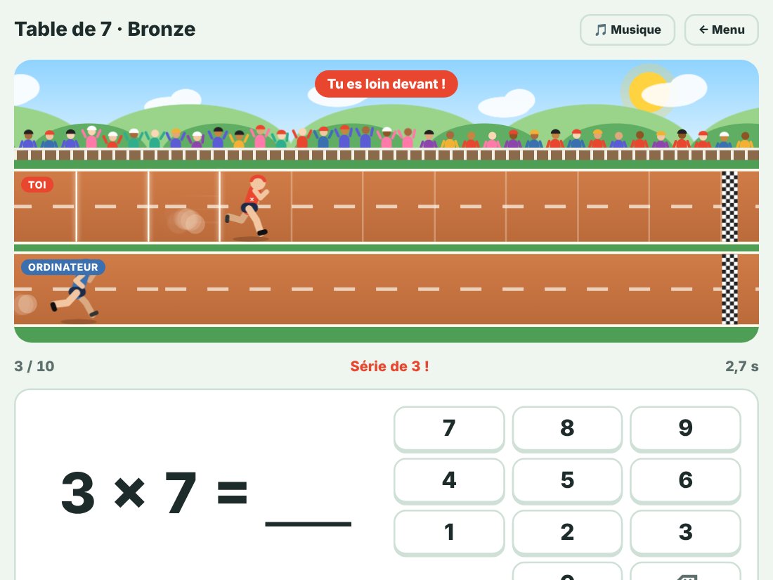 La Course des Multiplications
