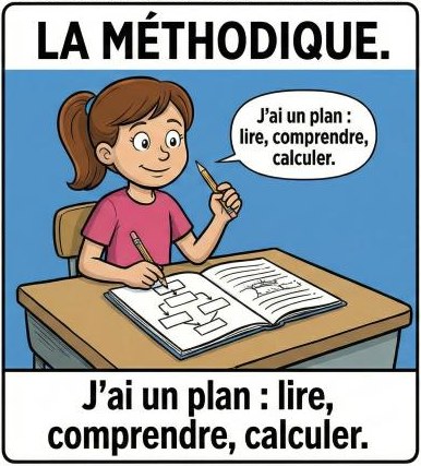 La méthodique : « J'ai un plan : lire, comprendre, calculer »